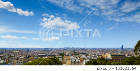 Paris skyline aerial from Montmartre 133623364