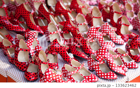 gypsy red shoes with polka dot spots 133623462