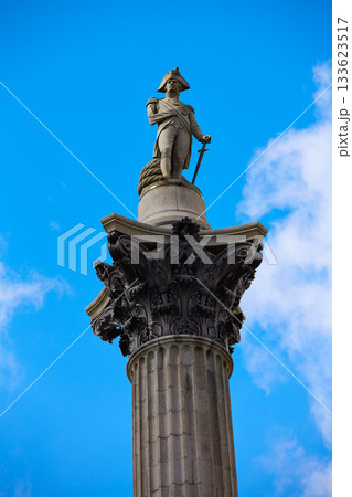 London Trafalgar Square Nelson column London Trafalgar Square Nelson column 133623517