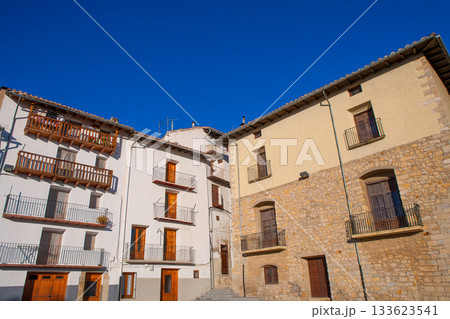 Morella in Maestrazgo castellon village facades 133623541