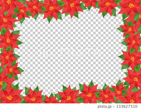 聖誕相框,一品紅,水彩風格,插畫,裝飾相框,新年賀卡,賀卡,背景素材 聖誕相框,一品紅,水彩風格,插畫,裝飾相框,新年賀卡,賀卡,背景素材 133627310