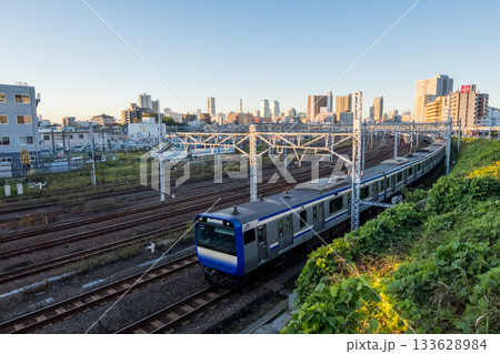 【横須賀線】早朝の東京方面へ向かう列車 【横須賀線】早朝の東京方面へ向かう列車 133628984
