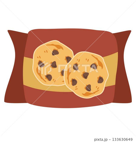 Cookie pack cartoon, Sweet snack bag 133630649