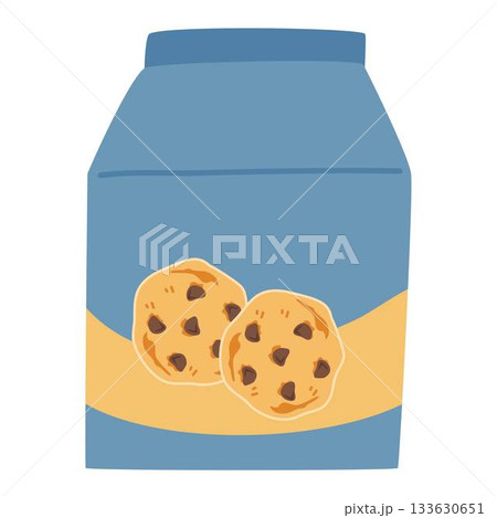 Cookies Pack Sweet Food Wrap Sachet Cookies Pack Sweet Food Wrap Sachet 133630651