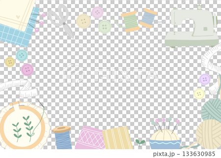 縫紉圖像框明信片 縫紉圖像框明信片 133630985