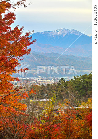 八ヶ岳と紅葉 133631405