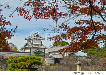 美しい紅葉が広がる金沢城公園 133632696