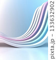 Serene undulating waveforms in pastel hues create calming 3D pattern. smooth lines radiate tranquility and elegance, perfect for modern design 133632902