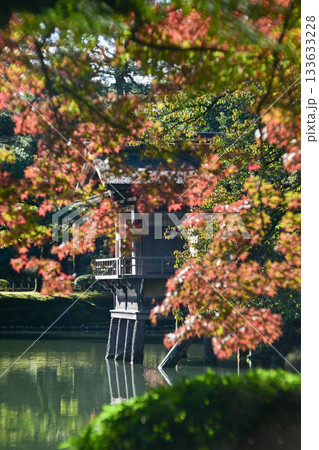 紅葉が美しい晩秋の兼六園 紅葉が美しい晩秋の兼六園 133633228