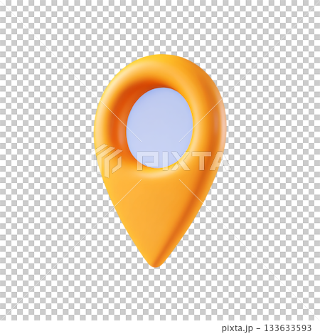 3D Location Pin Icon for Maps, Navigation, and Digital Location Services 3D Location Pin Icon for Maps, Navigation, and Digital Location Services 133633593