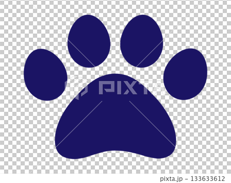 Animal footprint icon (dog, cat, etc.) 133633612