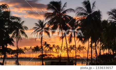 ハワイ夕日2 ハワイ夕日2 133633657