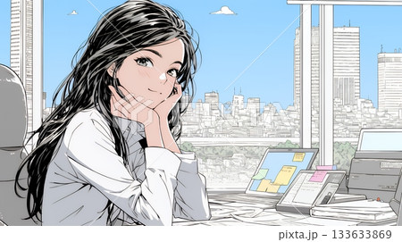 迷いに囚われ、決断できないビジネスウーマン