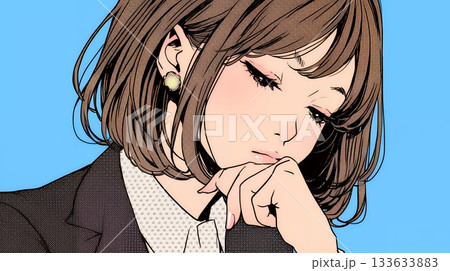 迷いに囚われ、決断できないビジネスウーマン