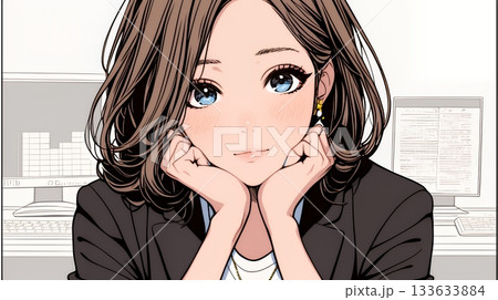 迷いに囚われ、決断できないビジネスウーマン