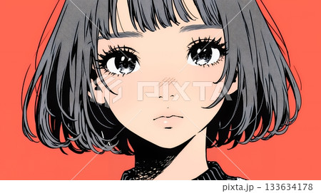 怯えた表情の若い女性