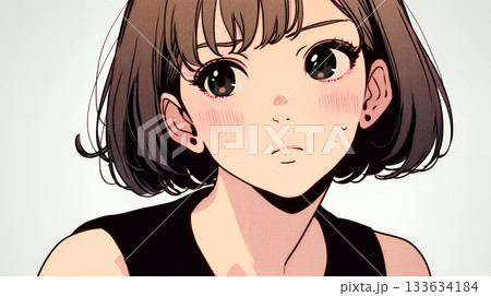 怯えた表情の若い女性