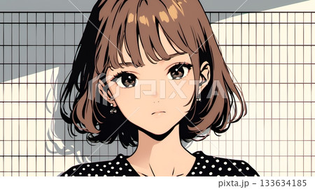 怯えた表情の若い女性