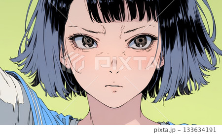 怯えた表情の若い女性