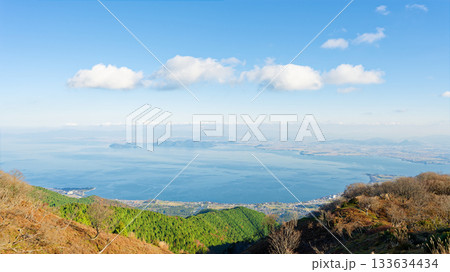 蓬莱山の登山道から見える景色 133634434
