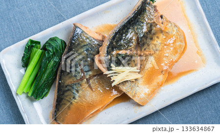鯖の味噌煮 Mackerel simmered in miso 鯖の味噌煮 Mackerel simmered in miso 133634867