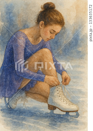 アイススケート スケート スポーツウェア 133635172