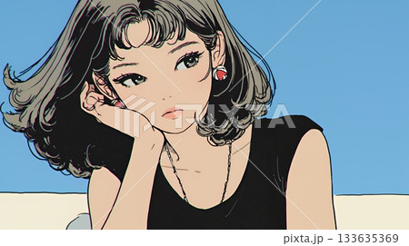 戸惑いの表情の若い女性：困惑した微妙な感情を浮かべた女性