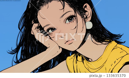 戸惑いの表情の若い女性：困惑した微妙な感情を浮かべた女性