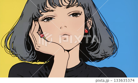 戸惑いの表情の若い女性：困惑した微妙な感情を浮かべた女性