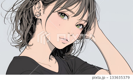 戸惑いの表情の若い女性：困惑した微妙な感情を浮かべた女性