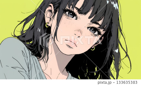 戸惑いの表情の若い女性：困惑した微妙な感情を浮かべた女性