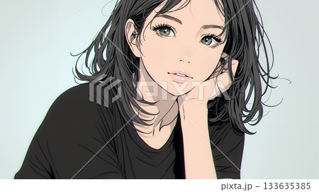 戸惑いの表情の若い女性：困惑した微妙な感情を浮かべた女性