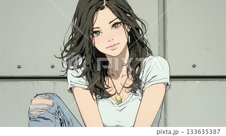 戸惑いの表情の若い女性：困惑した微妙な感情を浮かべた女性