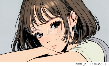 戸惑いの表情の若い女性：困惑した微妙な感情を浮かべた女性