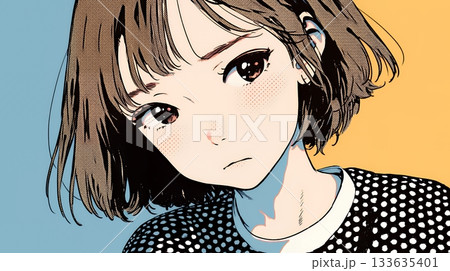 戸惑いの表情の若い女性：困惑した微妙な感情を浮かべた女性