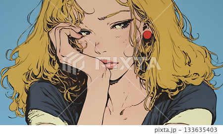 戸惑いの表情の若い女性：困惑した微妙な感情を浮かべた女性