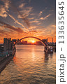 安治川水門 日の入り 133635645