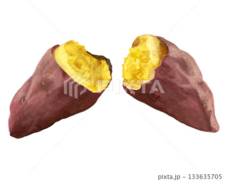 焼き芋(断面) 焼き芋(断面) 133635705