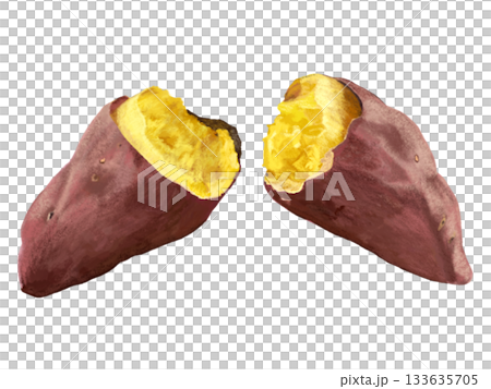 焼き芋(断面) 焼き芋(断面) 133635705