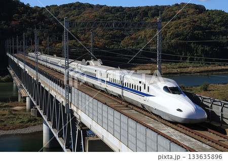 【JR西日本】N700系6000番台「こだま」（山陽新幹線：新倉敷〜岡山） 133635896
