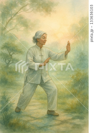 太極拳 太極図 陰陽 133636103