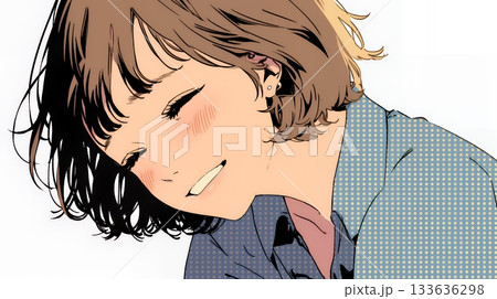 声をあげて大笑いする若い女性