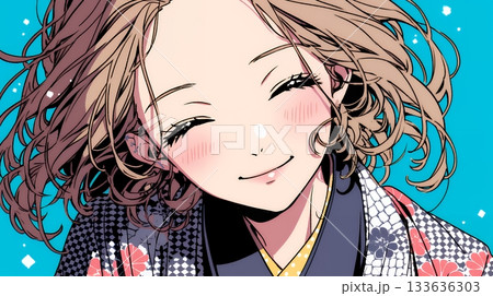 声をあげて大笑いする若い女性