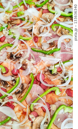 Making Homemade Pizza. The Process 133636340