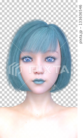女人的臉的特寫 女人的臉的特寫 133636546