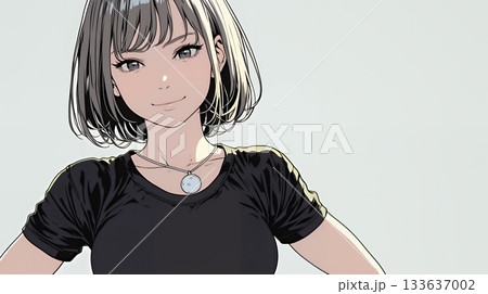 得意げな表情を浮かべている若い女性