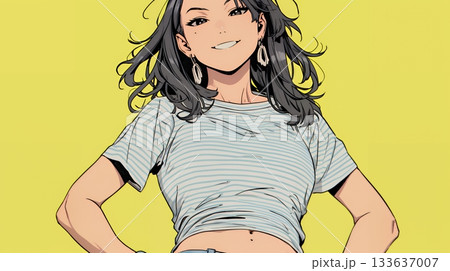 得意げな表情を浮かべている若い女性