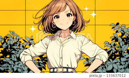 得意げな表情を浮かべている若い女性