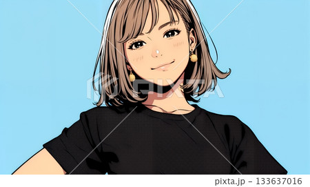 得意げな表情を浮かべている若い女性