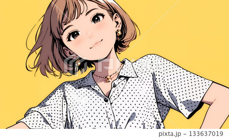 得意げな表情を浮かべている若い女性